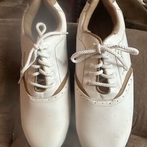 FootJoy White and Tan Athletic Shoes